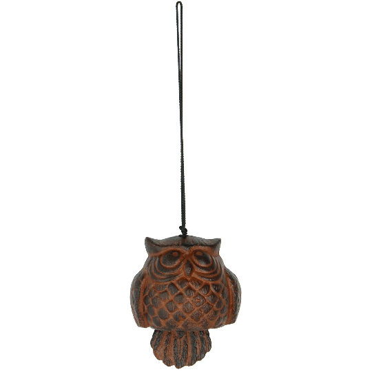 11" Habitats Owl Windbell by Woodstock | Outdoor Chimes