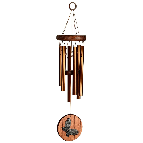 17" Butterfly Habitats Wind Chime by Woodstock | Engraved Chimes | Housewarming Gifts | #A12