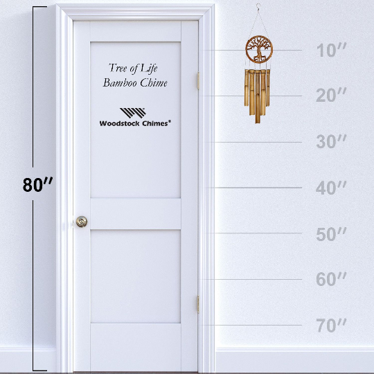 26" Tree of Life Bamboo Wind Chime by Woodstock | Outdoor Patio Chimes | New Home Gifts | #A63