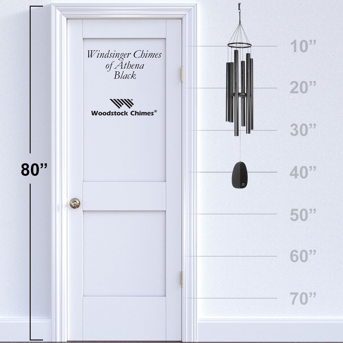 44" Windsinger Chimes of Athena by Woodstock | Outdoor Wind Chimes | Housewarming Gifts | Gifts for Mom