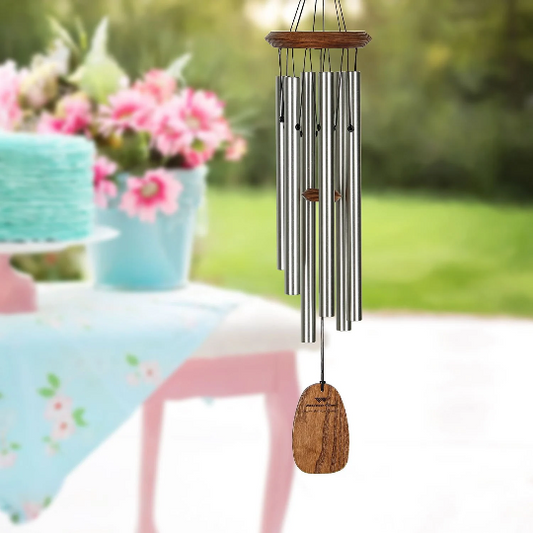 22" Musically Tuned Happy Birthday Wind Chime by Woodstock | Engraved Wind Chimes