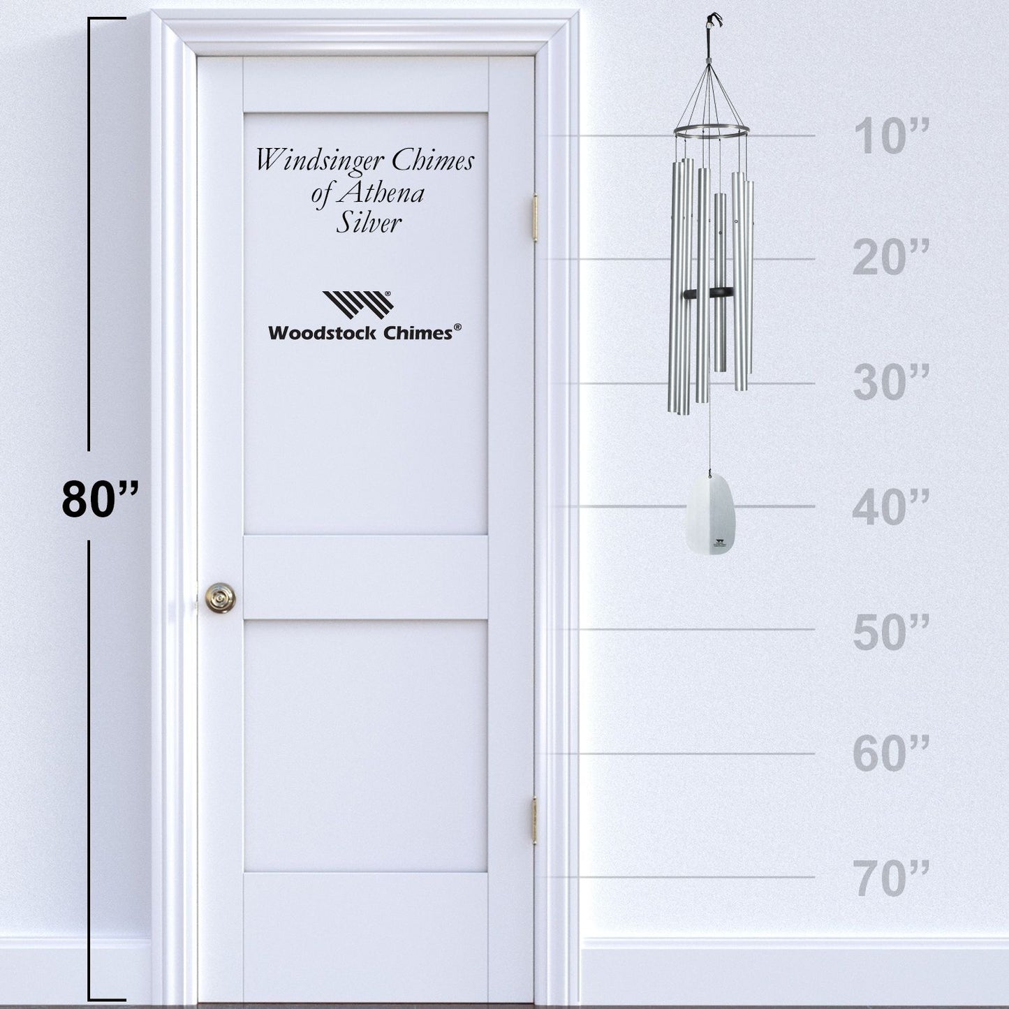 44" Windsinger Chimes of Athena by Woodstock | Outdoor Wind Chimes | Housewarming Gifts | Gifts for Mom