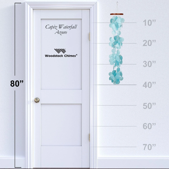 40" Capiz Shell Waterfall Wind Chime by Woodstock | Patio Decor | Gifts for Mom | Housewarming Gifts