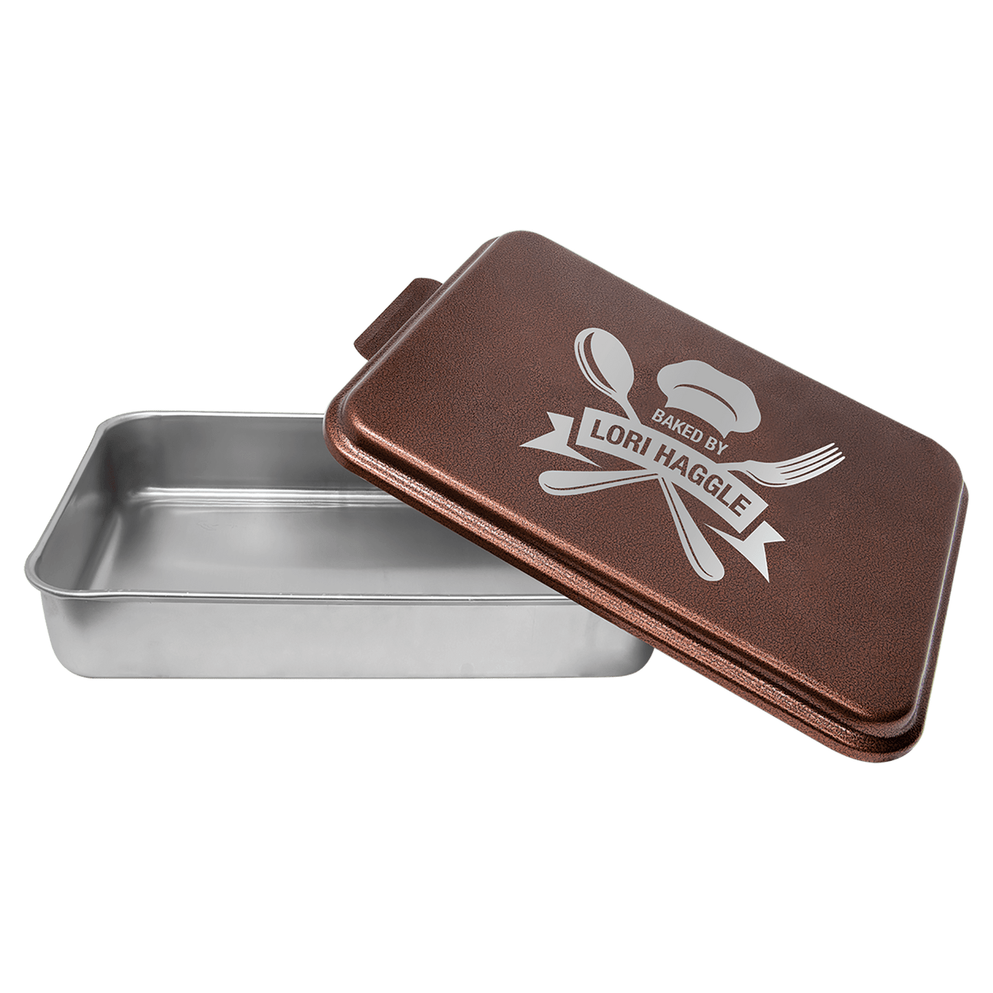 Custom Engraved Cake Pan with Lid | Baker's Gifts | Mother's Day Gifts | Gifts for Mom