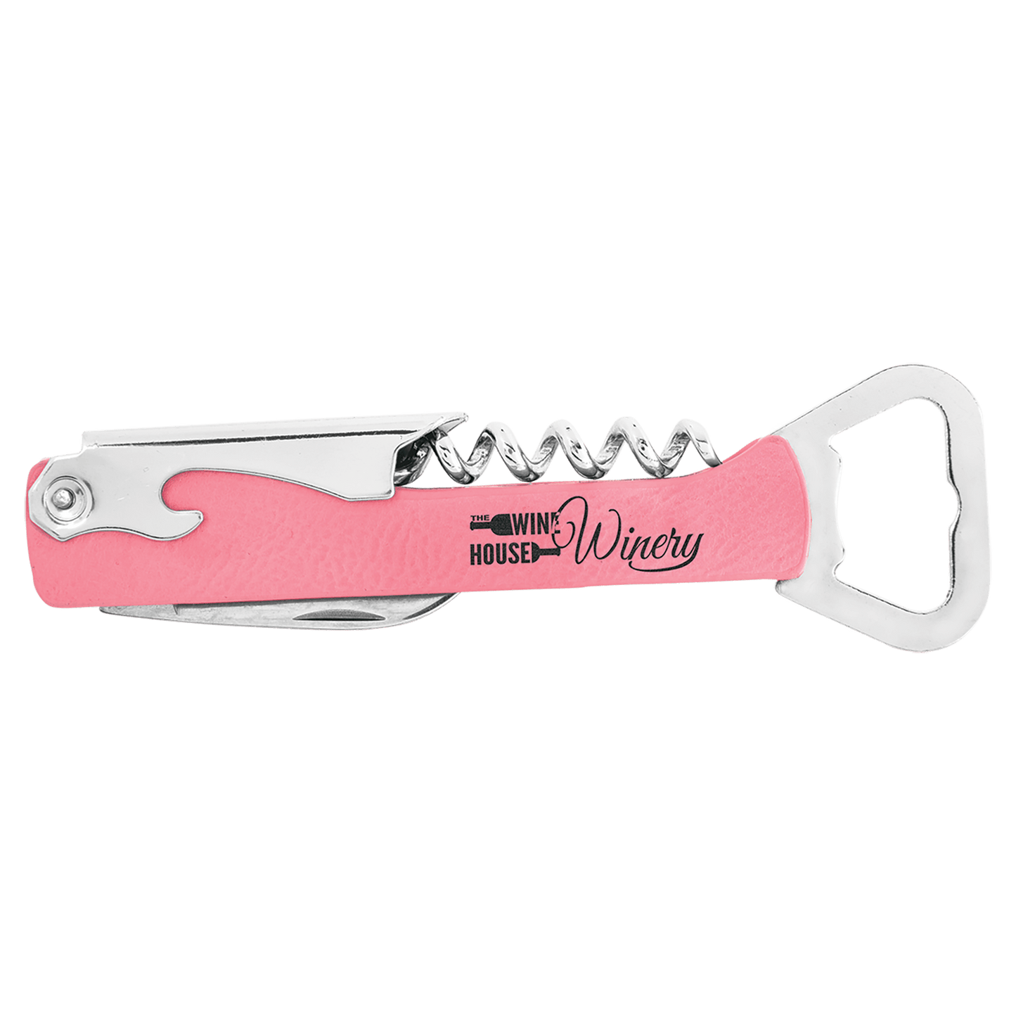 Custom Engraved Corkscrew Wine Bottle Opener | Groomsmen Gifts | Bridesmaid Gifts