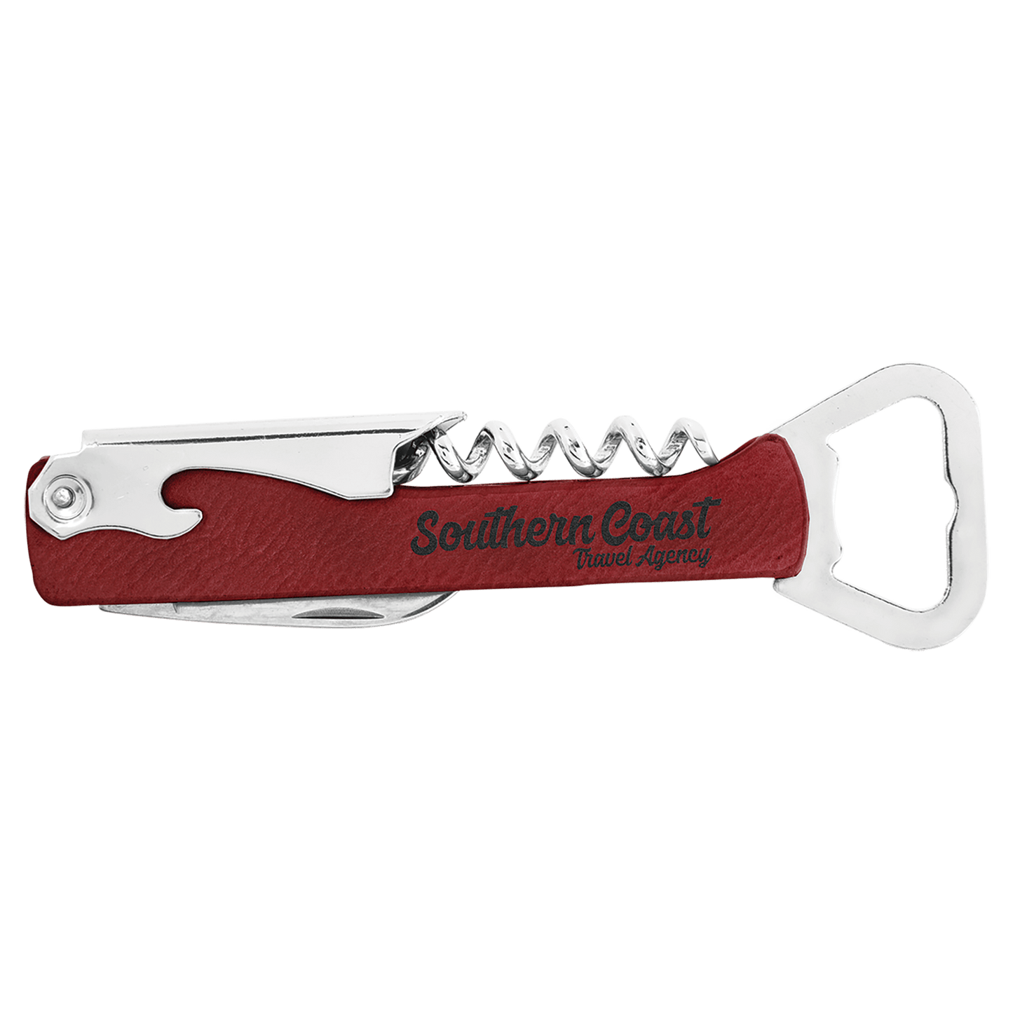 Custom Engraved Corkscrew Wine Bottle Opener | Groomsmen Gifts | Bridesmaid Gifts