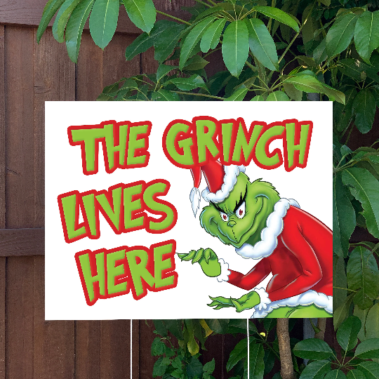 Grinch shops Christmas Sign