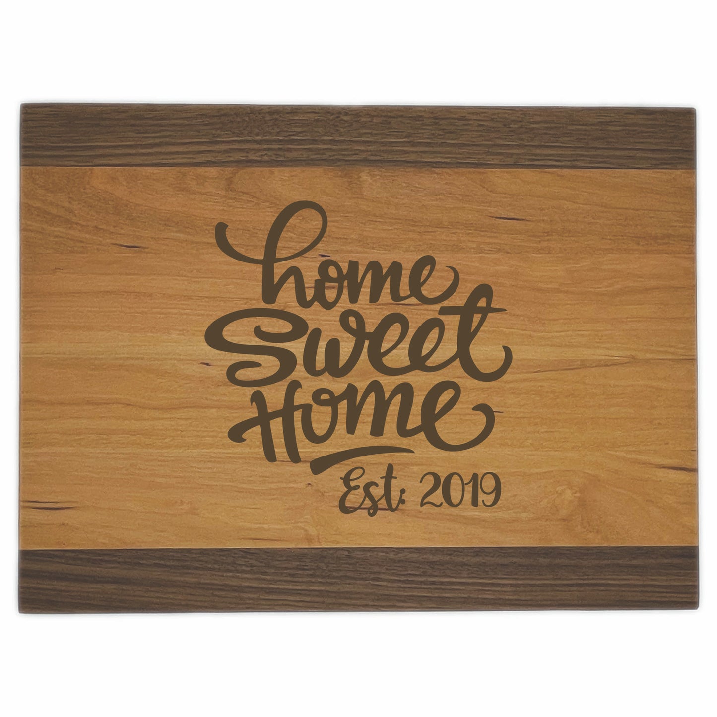 Custom Home Sweet Home Cherry & Walnut Wood Cutting Board | Housewarming Gifts | Gifts for Grandma | Gifts for Mom | New Home Gifts