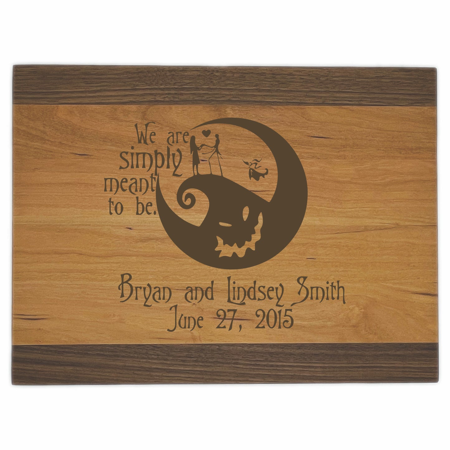 Nightmare Before Christmas Premium Cutting Boards | Personalized We Are Simply Meant To Be Wood Cutting Boards | Different Styles Available #1