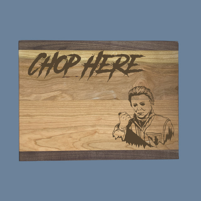 Michael Myers Premium Cutting Boards | Halloween Wood Cutting Boards | Different Styles Available
