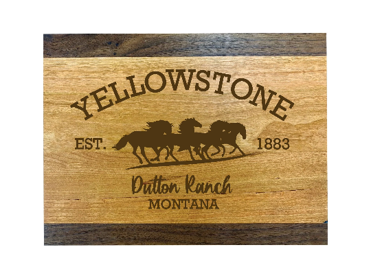 Yellowstone Inspired Wood Cutting Board | Dutton Ranch Charcuterie Board | Kitchen Gifts | Yellowstone Gifts | Yellowstone Kitchen