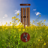 17" Hummingbird Habitats Wind Chime by Woodstock | Engraved Wind Chimes | Grandparents Gifts | #A17