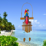 36" Parrot Bamboo Wind Chime by Woodstock | Patio Chimes | Birthday Gifts | #A88