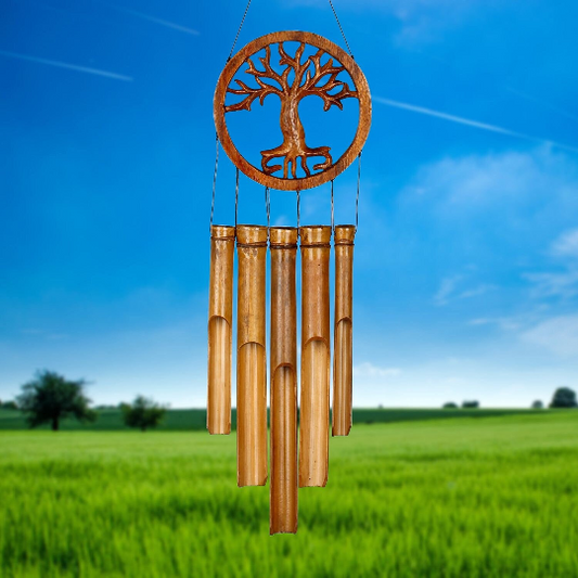 26" Tree of Life Bamboo Wind Chime by Woodstock | Outdoor Patio Chimes | New Home Gifts | #A63