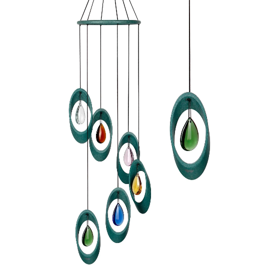 28" Olive Bellissimo Bells Wind Chime by Woodstock | Patio Chimes | Garden Chimes | Gifts for Her | #A75