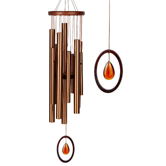 27" Chimes of Crystal Silence Bronze by Woodstock | Musically Tunes Chimes | Jazz Wind Chimes | Housewarming Gifts | #A67
