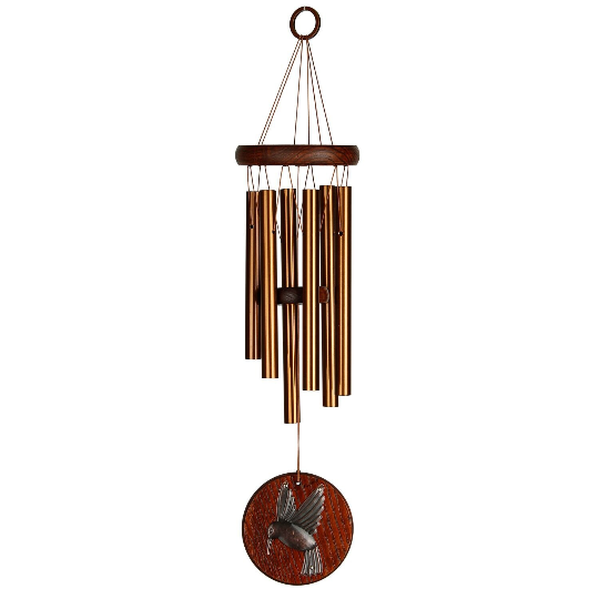 17" Hummingbird Habitats Wind Chime by Woodstock | Engraved Wind Chimes | Grandparents Gifts | #A17