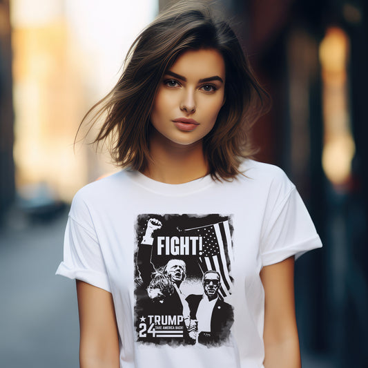 Trump Fight Shirt, President Donald Trump 2024 Shirt, God Bless Trump Shirt, Support Trump Shirt, Trump 2024 Election Shirt