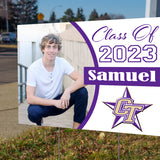 Large Senior Graduation Yard Sign - Different Styles Available | 24"x18" School Graduation Lawn Sign with Metal Stake | Custom Yard Signs | #A51
