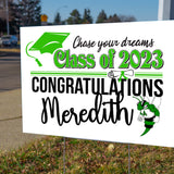 Large Senior Graduation Yard Sign - Different Styles Available | 24"x18" School Graduation Lawn Sign with Metal Stake | Custom Yard Signs | #A51