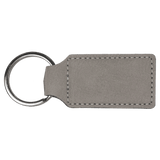 Personalized Leatherette Rectangle Keychain