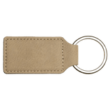 Personalized Leatherette Rectangle Keychain