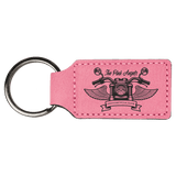 Personalized Leatherette Rectangle Keychain