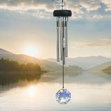 Small 12" Gemstone Wind Chimes | Natural Stone Outdoor Chimes | Assorted Styles