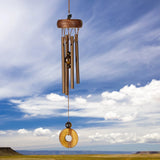 Small 12" Gemstone Wind Chimes | Natural Stone Outdoor Chimes | Assorted Styles