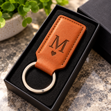 Personalized Leatherette Rectangle Keychain