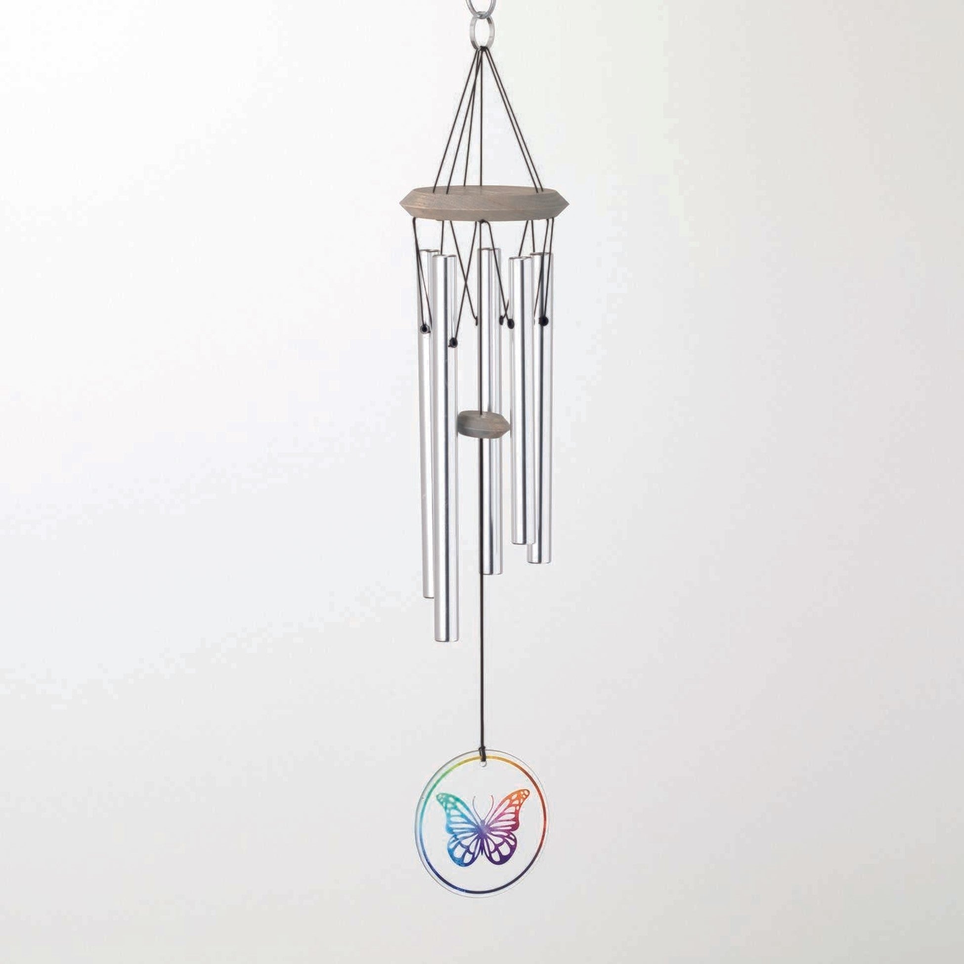 22" Glass Butterfly Habitats Wind Chime by Woodstock | Patio Chimes | Housewarming Gifts | #A34