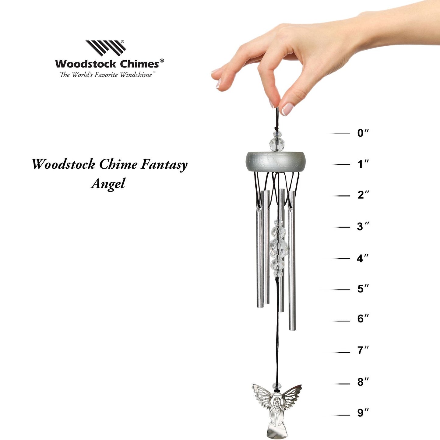 10" Chime Fantasy - Angel by Woodstock | Secret Santa Gifts | Window Chimes | #A1