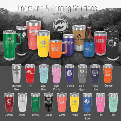 Personalized Sports Tumbler - Pick Your Sport | Laser Engraved Athletic Tumblers | School Sports Tumbler