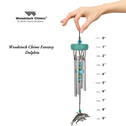 10" Chime Fantasy - Dolphin by Woodstock | Secret Santa Gifts | Window Chimes | #A94