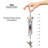10" Hummingbird Fantasy Chime by Woodstock | Small Window Chime | Secret Santa Gift Idea