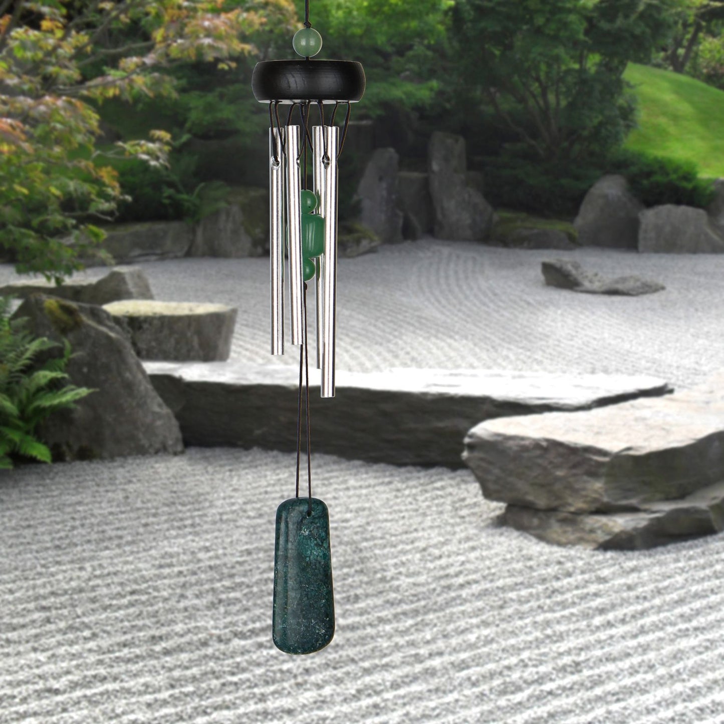 12" Precious Stones Chime - Jade | Gift Exchange Gifts | Porch & Balcony Chimes | #A102