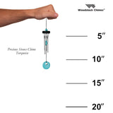12" Precious Stones Chime - Turquoise | Gift Exchange Gifts | Porch & Balcony Chimes | #A6