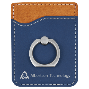 Custom Cell Phone Wallet with Silver Ring | ID Holder | Credit Card Holder | Business Card Holder | Personalized Gifts