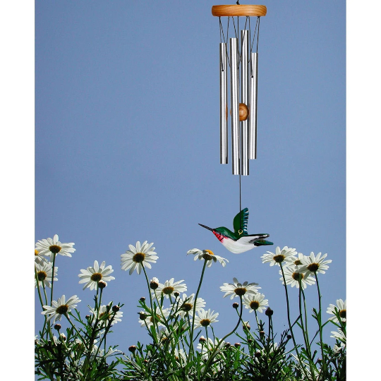 15" Hummingbird Wind Chime by Woodstock | Outdoor Wind Chimes