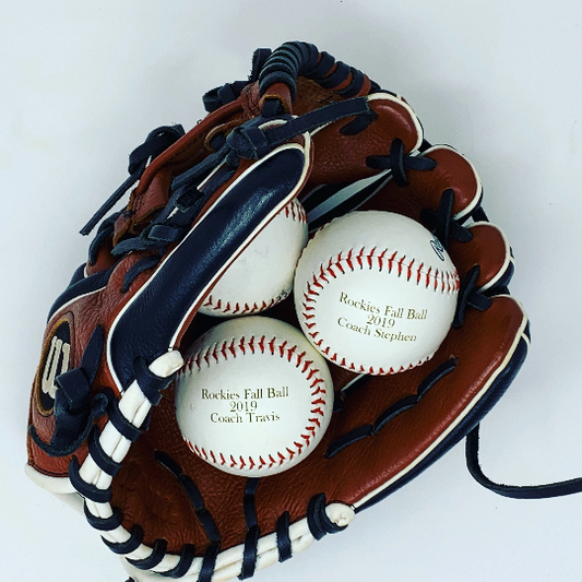 Custom Leather Baseball | Engraving Included | Coach Gifts