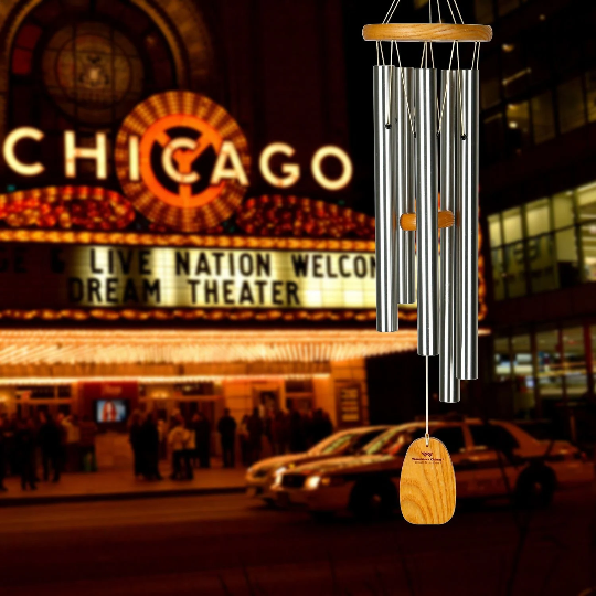 25" Chicago Blues Musically Tuned Wind Chime by Woodstock | Personalized Wind Chiames | Gifts for Dad