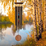 24" Chakra Seven Stones Wind Chime by Woodstock | Engraved Chimes | Housewarming Gifts | #A45