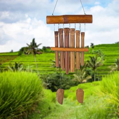 32" Gamelan Bamboo Wind Chime by Woodstock | Patio Decor | Gifts for Mom