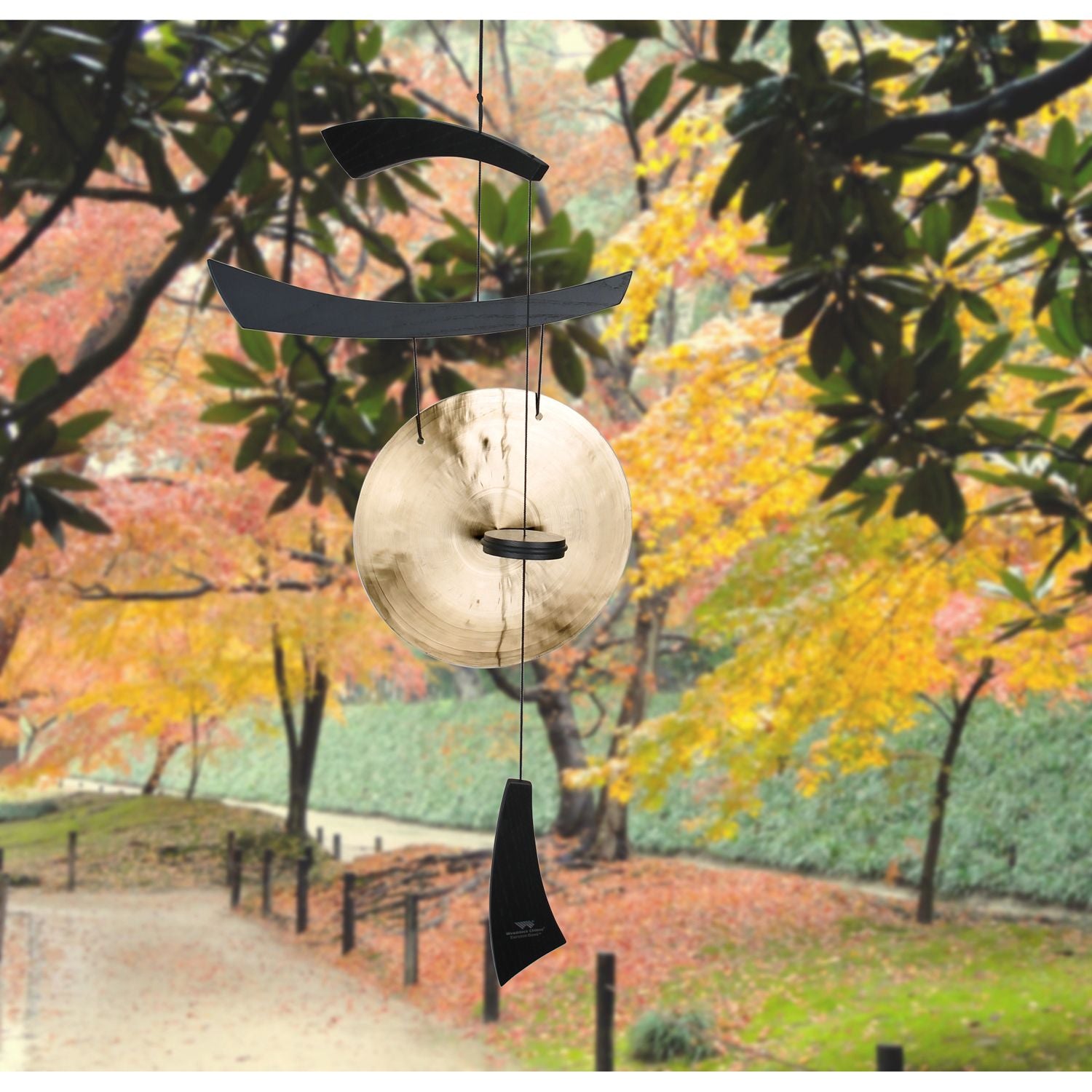 34" Medium Black Emperor Gong by Woodstock |  Eastern Energies Wind Chimes | #A80