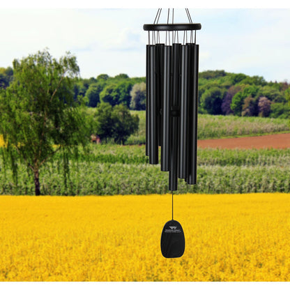 27" Black Gregorian Alto Wind Chime by Woodstock | Outdoor Chimes | Patio Decor | Housewarming Gifts | Gifts for Grandma | Gifts for Her