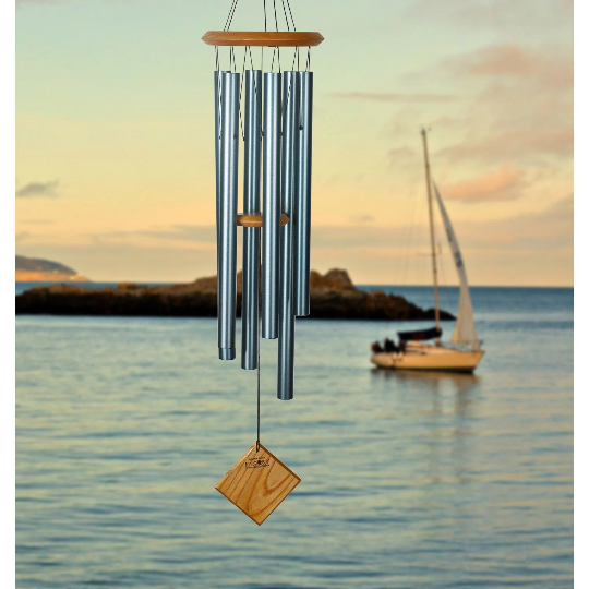 37" Chimes of Earth Wind Chime by Woodstock | Personalized Wing Chimes | Grandparents Gifts