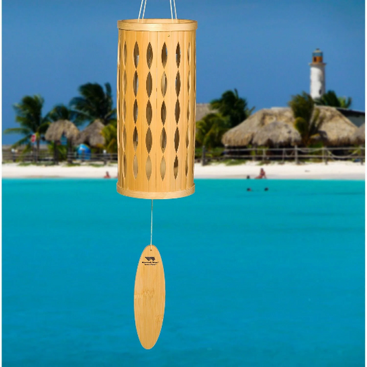 28" Natural Aloha Chime by Woodstock | Island Wind Chimes | Patio Chimes | #A74