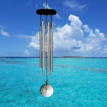18" Crystal Meditation Wind Chime by Woodstock - Multiple Colors | Reflection Wind Chimes