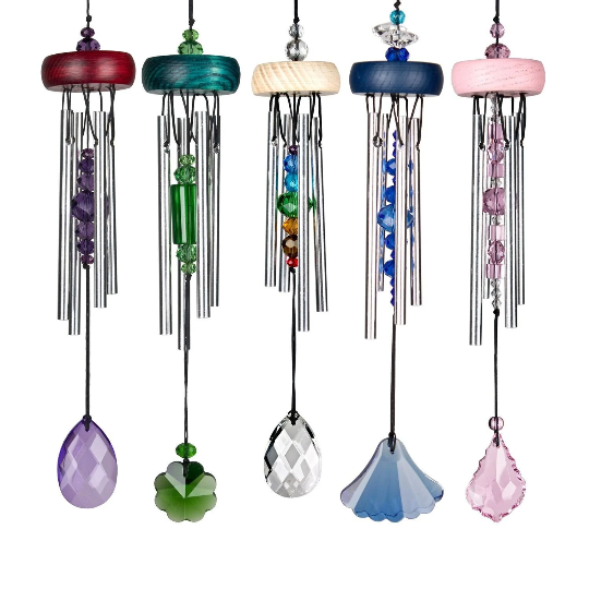 10" Gem Drop Wind Chimes by Woodstock | Different Styles Available | #A2