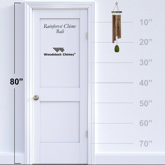 25" Rainforest Bali Wind Chime by Woodstock | Engraved Chimes | Personalized Gifts | #A56